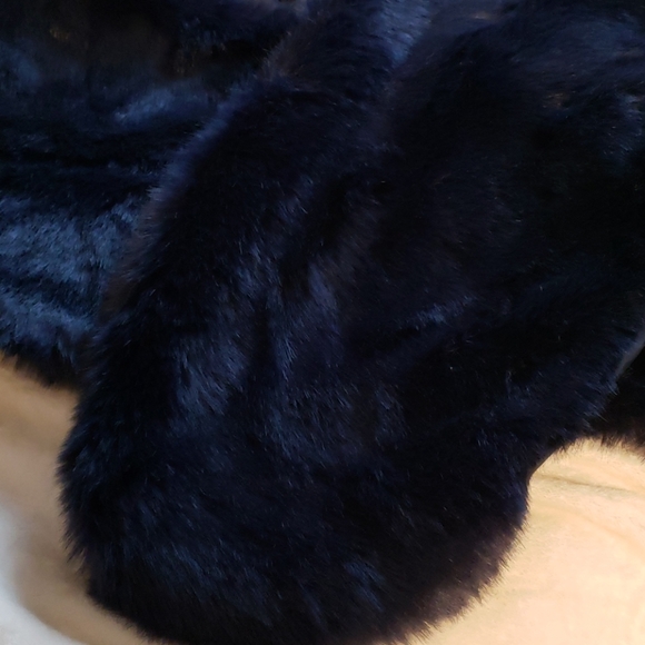 East side West side dark blue navy scarf - Picture 2 of 7